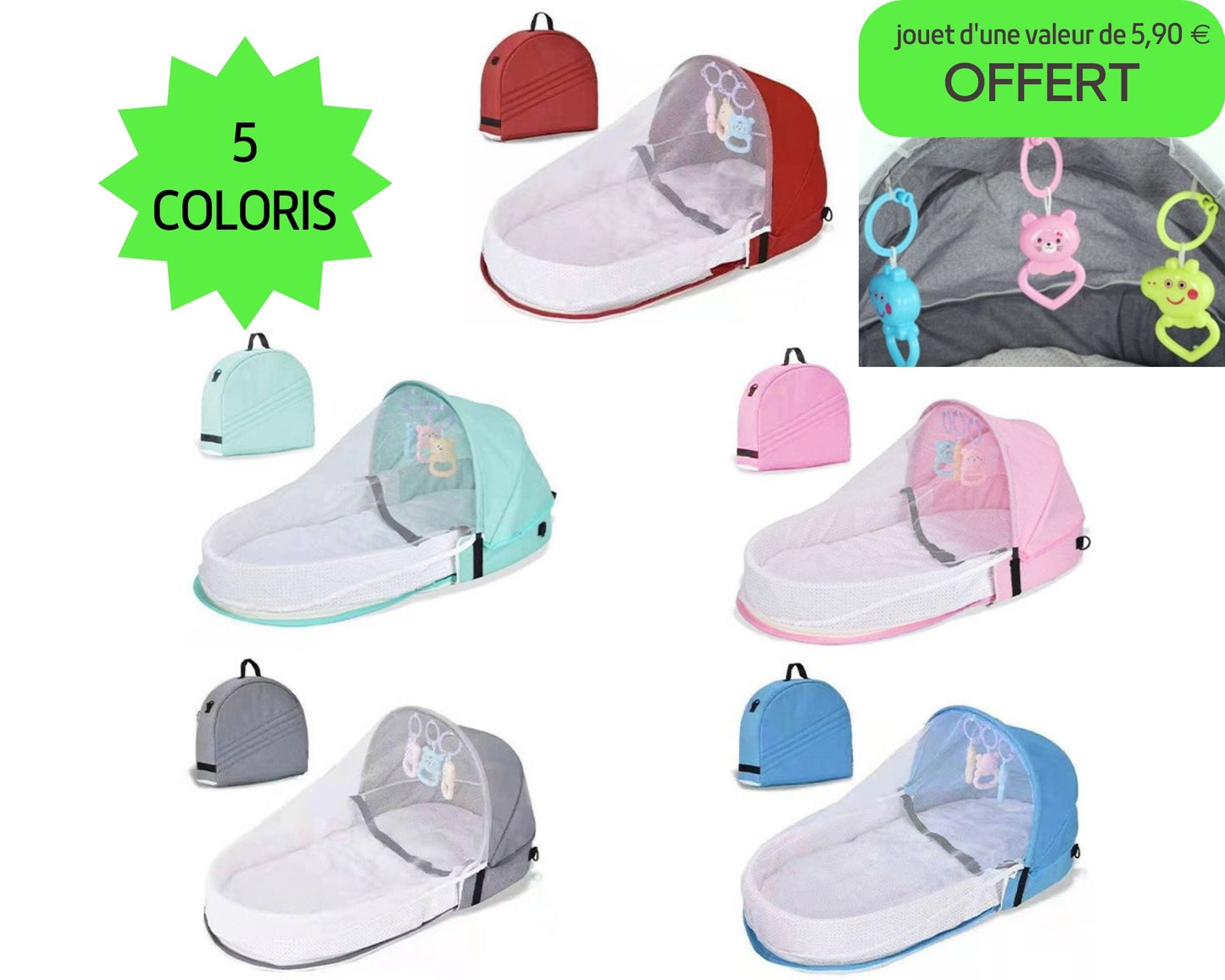 EasyTrip™ Lit de voyage multifonction a emporter partout