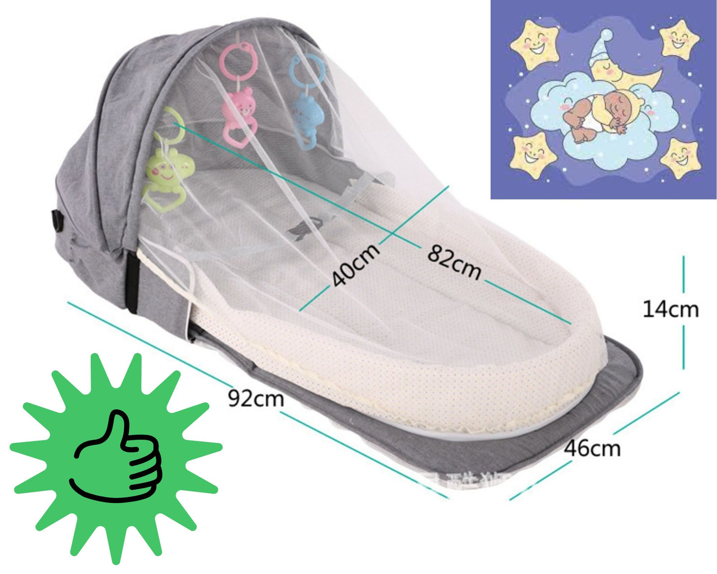 EasyTrip™ Lit de voyage multifonction a emporter partout
